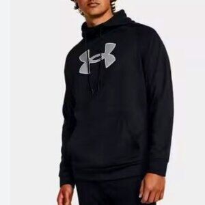 NWT Mens Under Armour Fleece Big Logo in Black Size Med MSRP$60